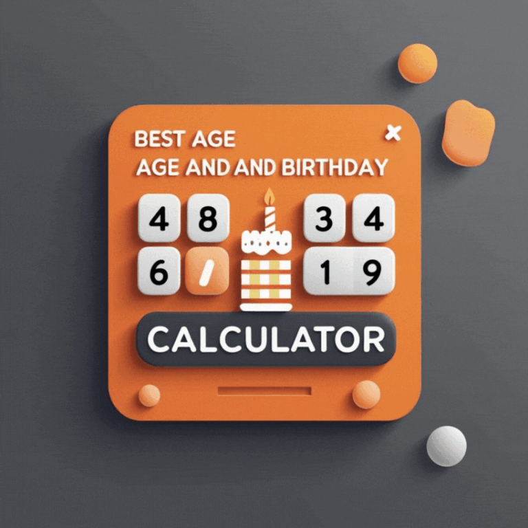 Digital Tool Logo with Calendar and Cake
