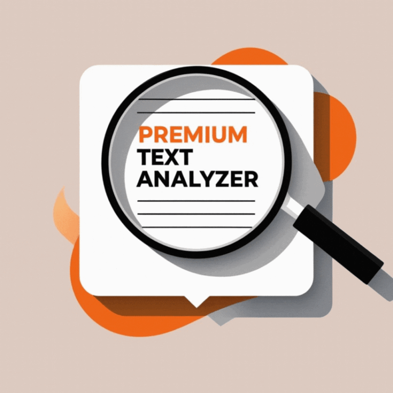Logo Design for Premium Text Analyzer