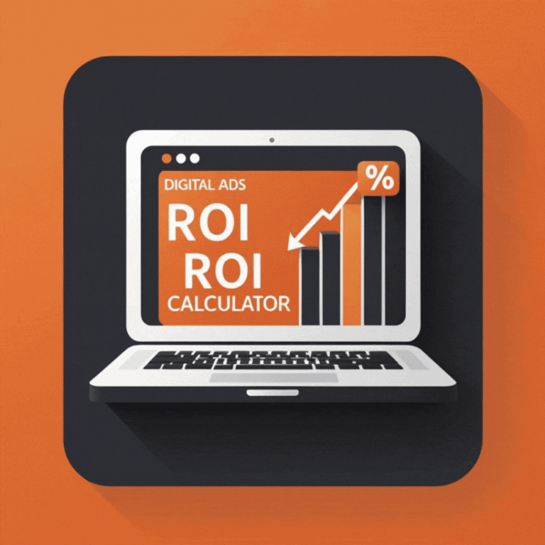 Tech App Logo with Calculator and Browser Design